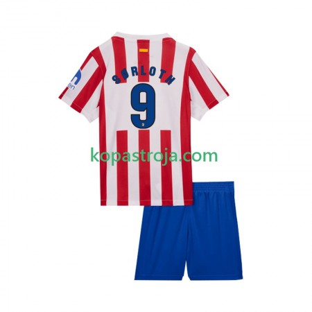 Billiga Fotbollströjor Atlético Madrid Alexander Sorloth 9 Barn Hemma tröja 2025/26 Kortärmad